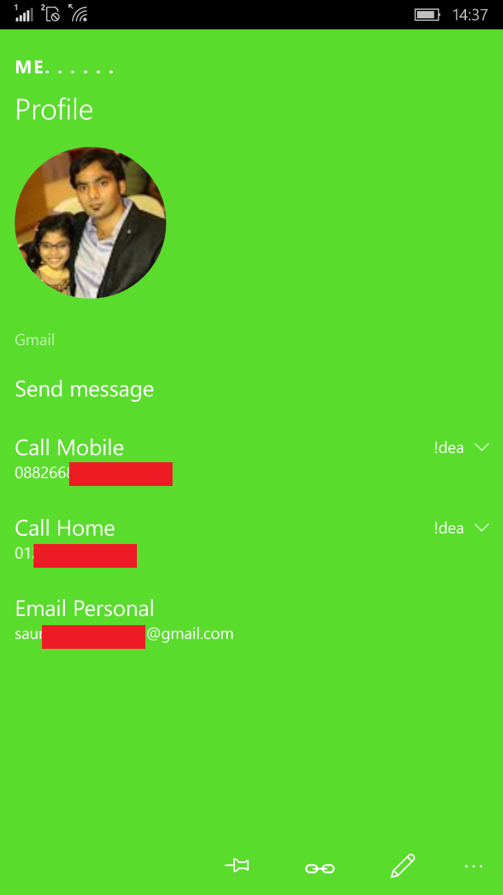 Windows 10 Mobile dialer