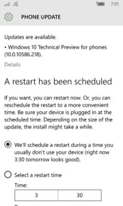 Windows 10 Mobile Build 10586.218 2