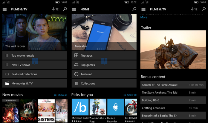 Windows Store for Windows 10 Mobile