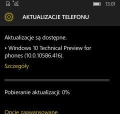 Windows 10 Mobile 10586.416 video