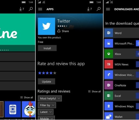 s Store for Windows 10 Mobile