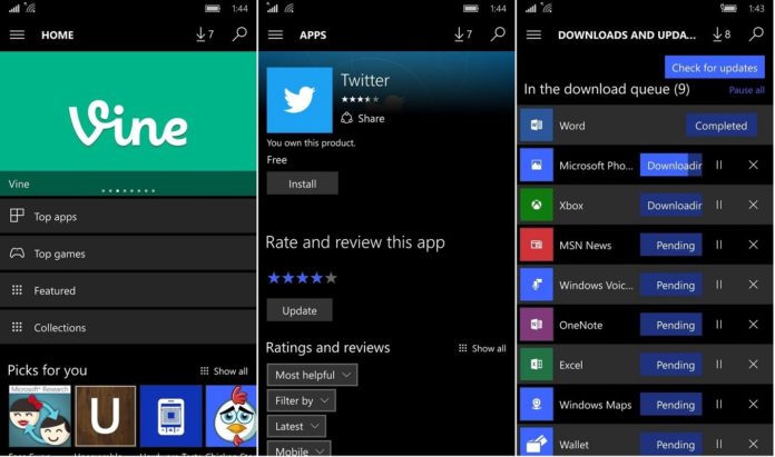 s Store for Windows 10 Mobile