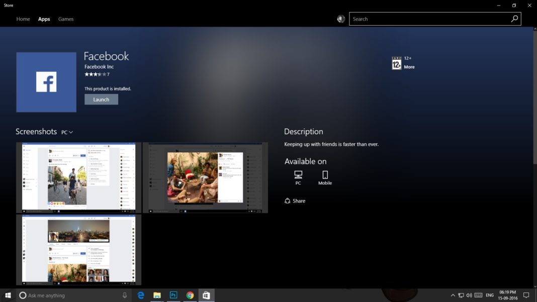 facebook app installer windows 10 facebook app installer windows 10