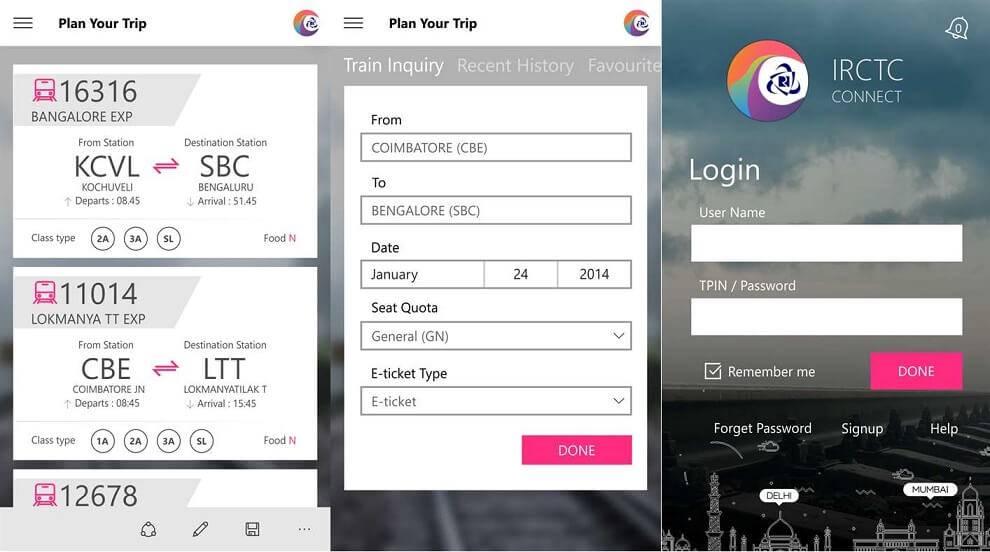 IRCTC Universal App Is Now Available For Windows 10 And Windows 10