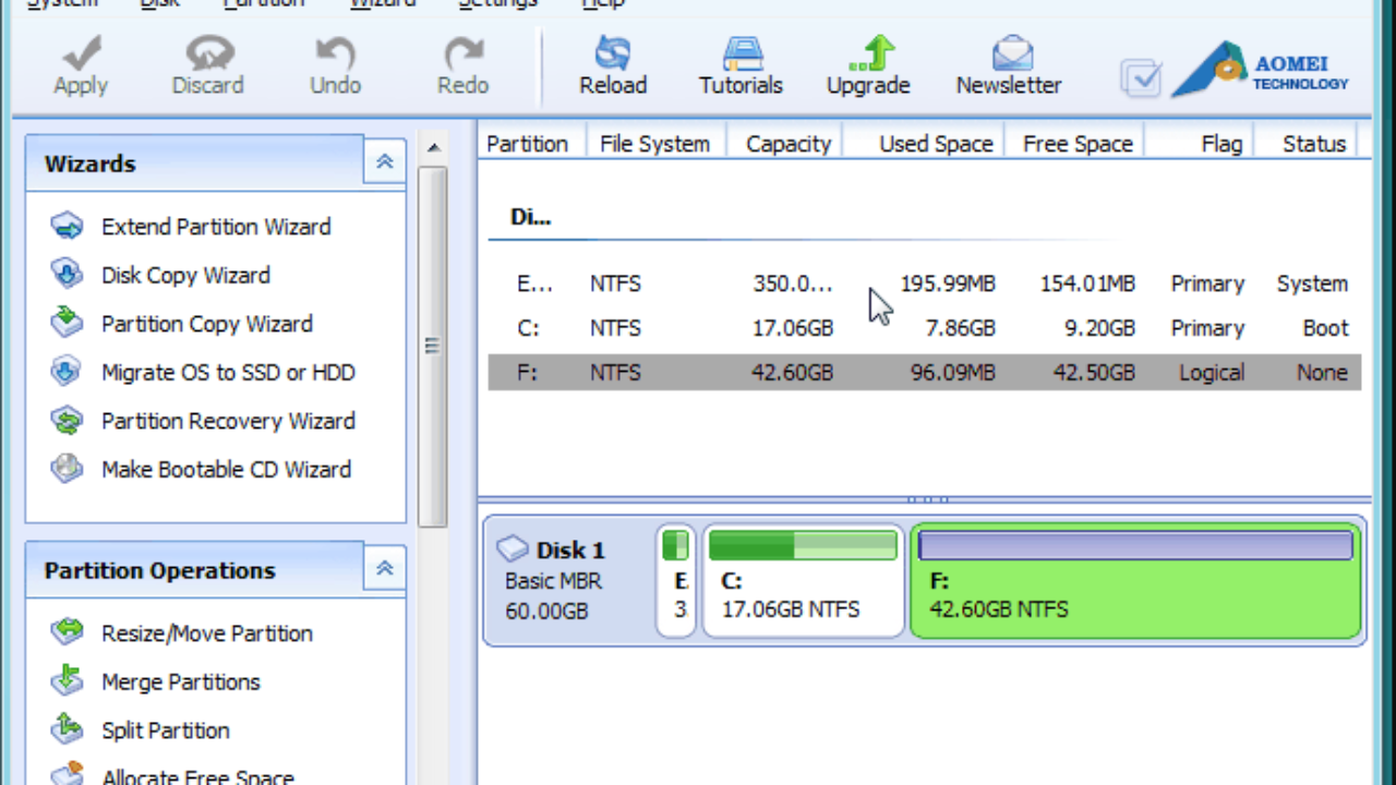 Disk Partition. AOMEI Partition Assistant. Аомей партишен ассистент.