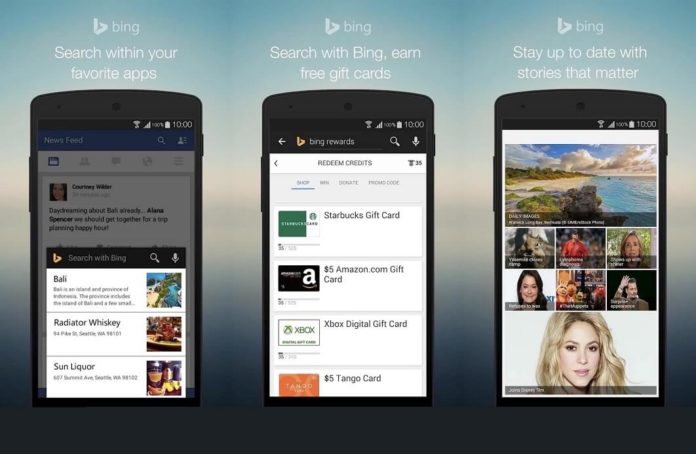 Bing Search for Android phones