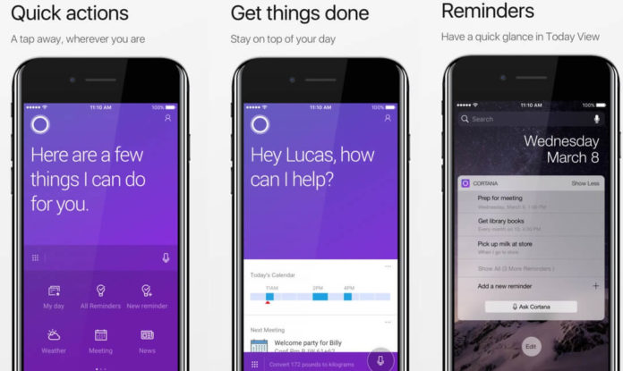 Cortana for iPhone