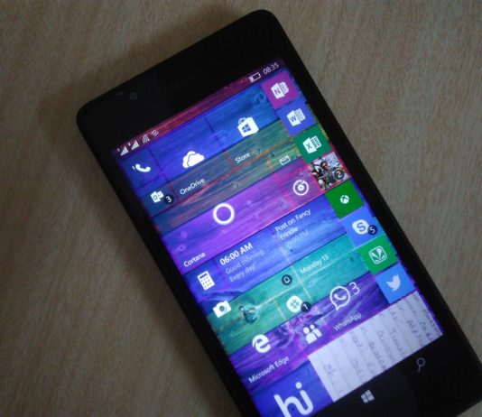 Windows 10 Mobile on Lumia 535