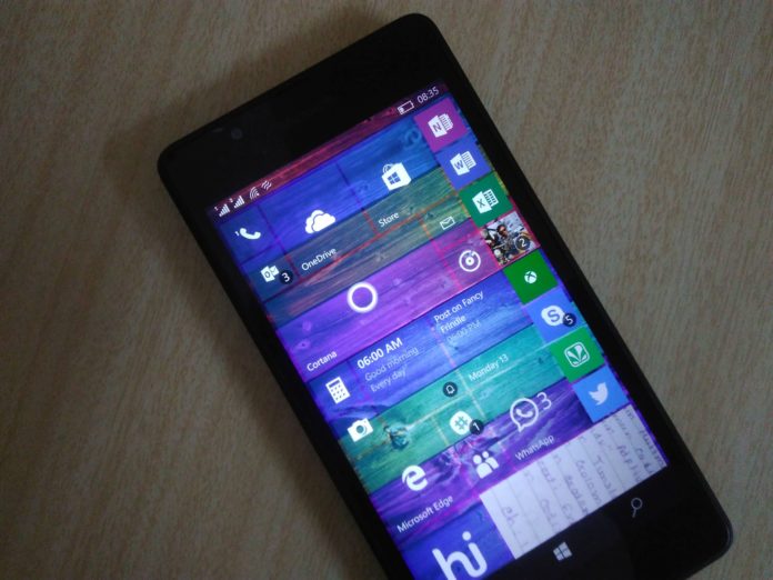 Windows 10 Mobile on Lumia 535