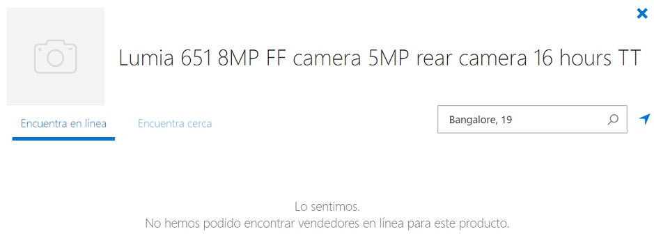 Lumia 651 listing