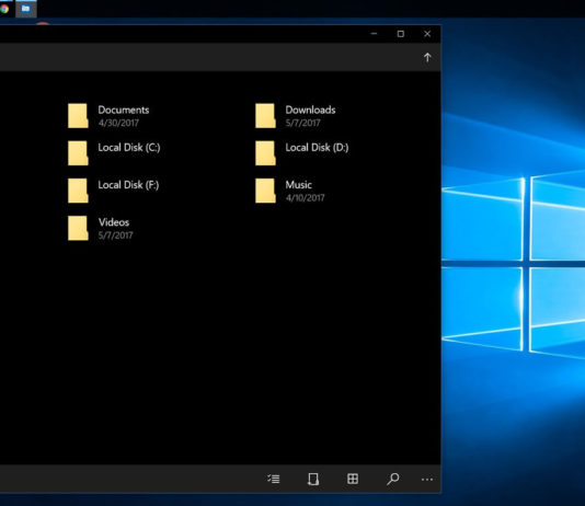 UWP File Explorer on Windows 10