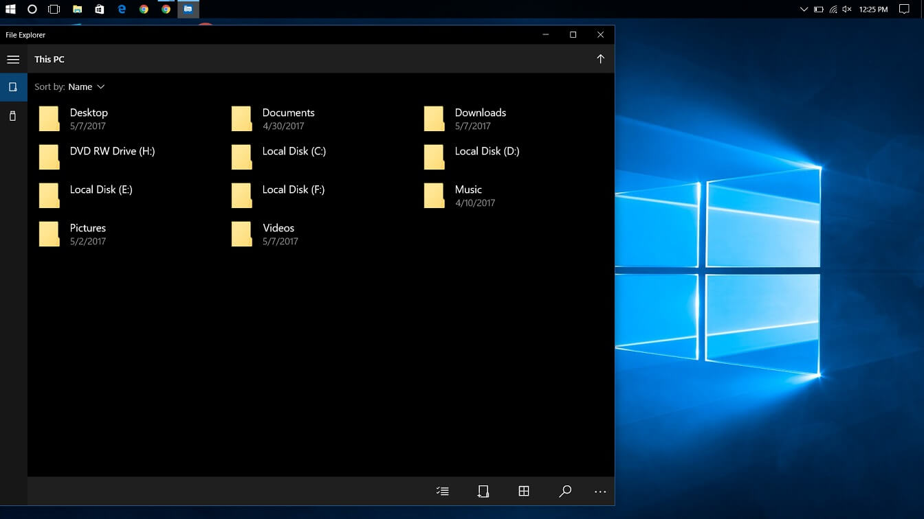 UWP File Explorer on Windows 10