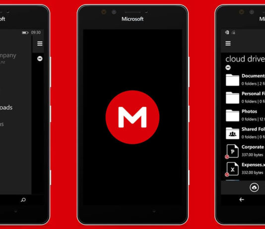 MEGA Privacy Beta for Windows 10 Mobile