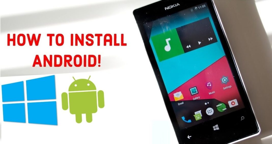 how to install android apps on windows phone 10 without pc