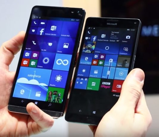 Windows 10 Mobile on Lumia 950 XL and HP Elite x3-min