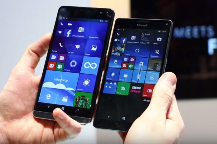 Windows 10 Mobile on Lumia 950 XL and HP Elite x3-min