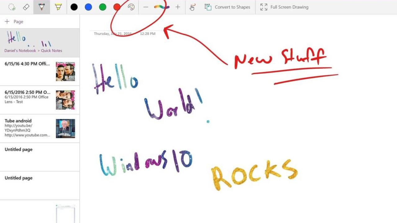 windows 10 onenote convert to text