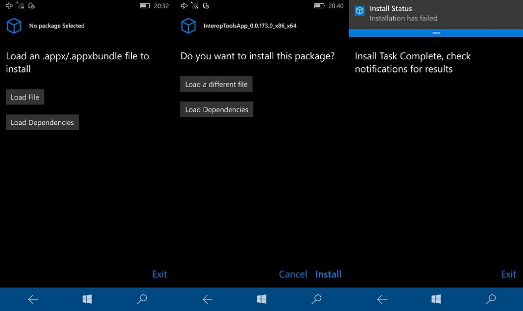 A new app lets you quickly sideload apps to Windows 10 Mobile without a PC