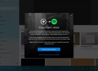 Groove Music to Spotify