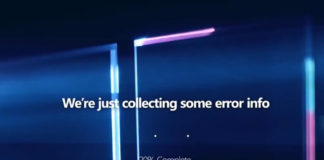 Blue screen