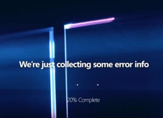 Blue screen