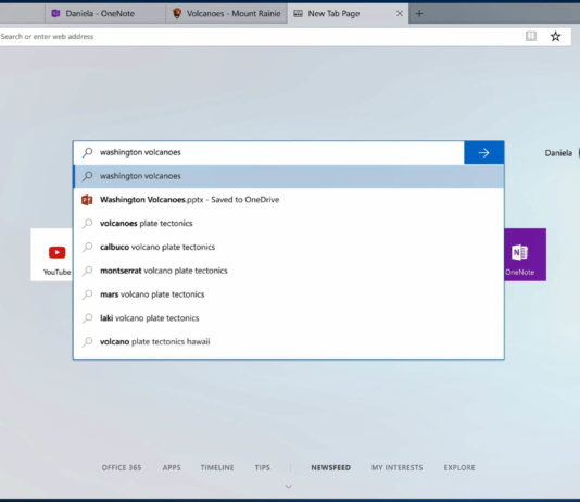 Windows 10 Sets interface