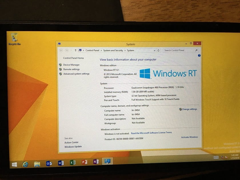 Windows RT 8.1 Lumia