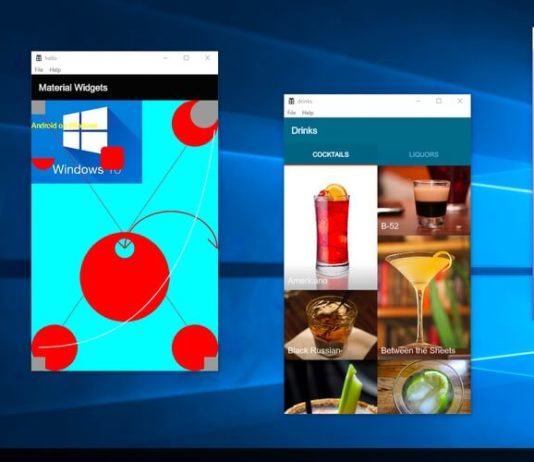 Android apps on Windows