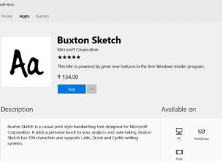 Buxton Sketch font