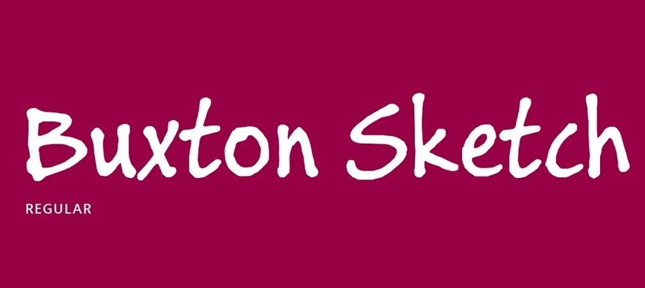 Buxton Sketch font