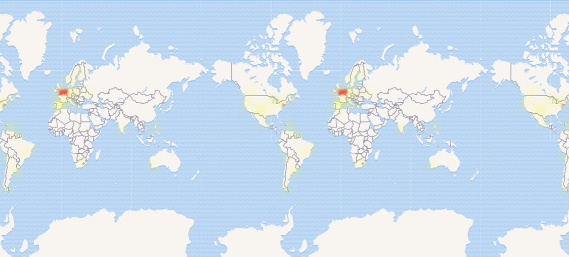 Outlook outage map