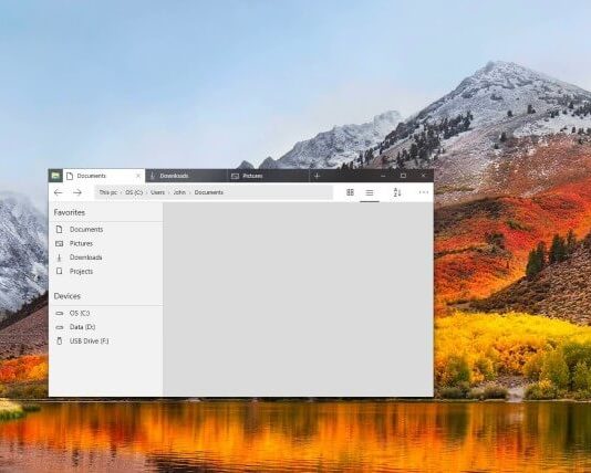 Windows 10 File Explorer