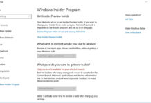 Windows 10 Insider update