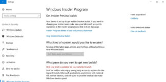 Windows 10 Insider update