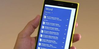 Windows 10 Mobile Office app