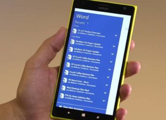 Windows 10 Mobile Office app