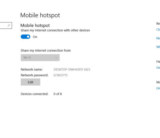 How to use Windows 10 PC as a Wi-Fi hotspot for internet sharing Windows 10 PC as Wi-Fi