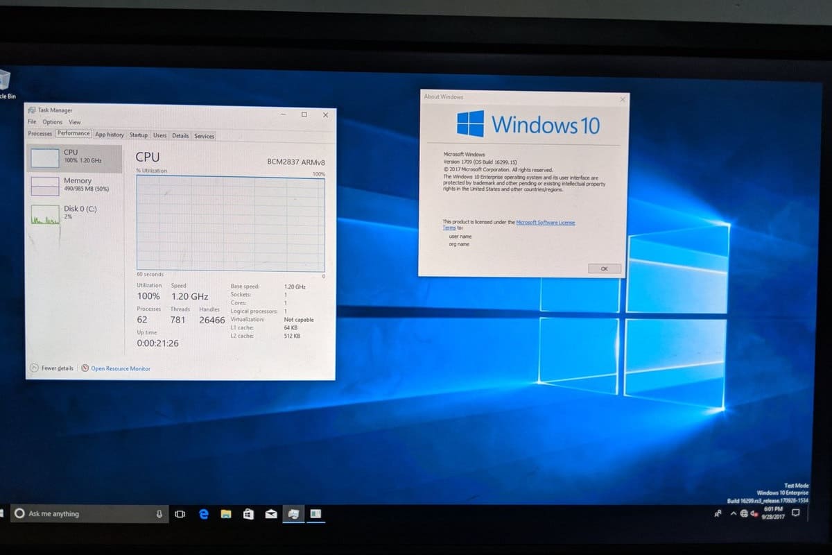 windows 10 su raspberry