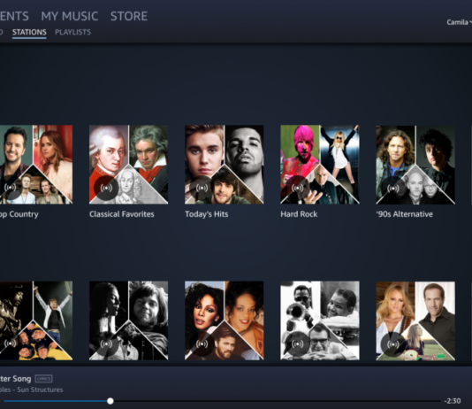 Amazon Music app available for download from the Microsoft Store Amazon Music