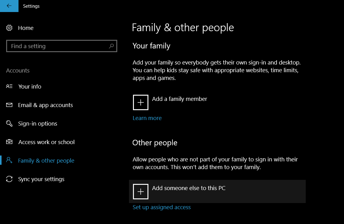 Family and others