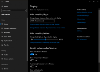 Windows 10 accessibility improvements