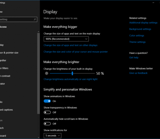 Windows 10 accessibility improvements