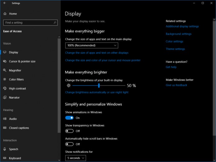 windows 10 download accessibility