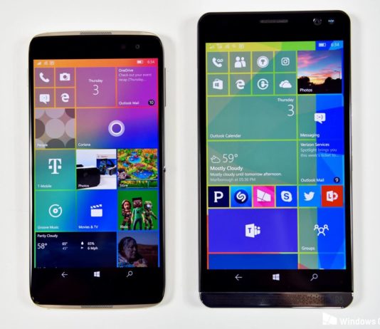 Microsoft Store in Australia is still promoting Windows Phones Alcatel IDOL 4S and HP Elite X3