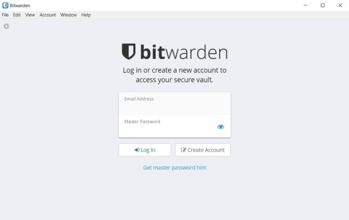 Bitwarden in Windows 10