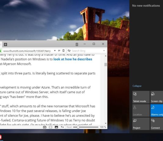 Clipping in Windows 10