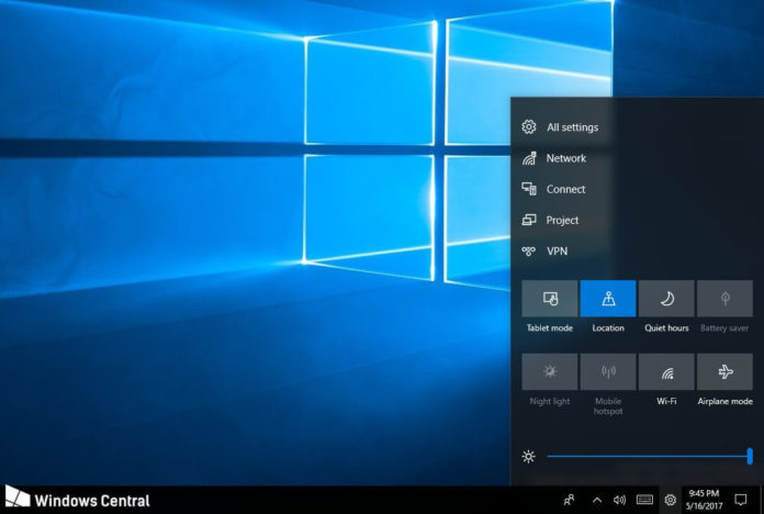 Microsoft's latest patent shows off Windows 10's Control Center