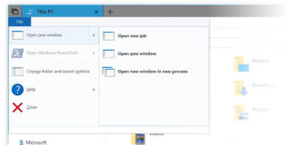 File Explorer in Windows 10