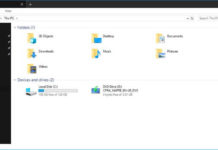 File Explorer with Dark Theme