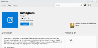 Instagram for Windows 10